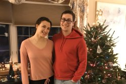 Jen and Matt's first Christmas